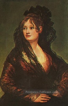 portrait Tableau Peinture - Portrait de Dona Isabel Cobos de Porcel Francisco Goya